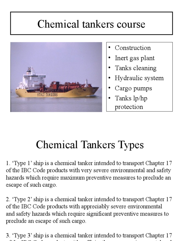 A Comprehensive Overview of Chemical Tanker Operations: Construction ...
