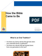 How The Bible Came To Be: Document # TX004699