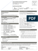 Mr. Cedeño Jejomar Gonzales: International Certification Application Form