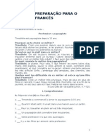 Ficha de Preparação Para o Teste de Francês