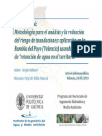 Metodologia para El Analisis y La Reduccion Del Riesgo de Inundacion