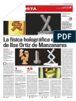 "La física holográfica en el arte de Ilse Ortiz de Manzanares" entrevista a Marcela Valdeavellano
