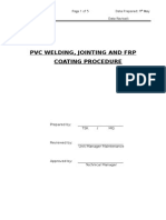 Procedure of PVC, FRP Welding and Jointing Procedure
