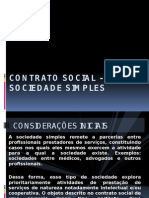 Contrato de Sociedade Simples - Slide