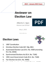 Election Law Review of 2013-2015 Cases