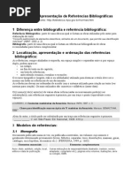 Sintese NBR 6023 - Apresentação de Referências Bibliográfica PDF