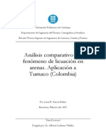 Análisis Comparativo Del Fenómeno de Licuación en Arenas. Aplicación a Tumaco (Colombia)