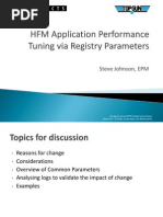 Hfm Application Performance Tuning via Registry Parameters