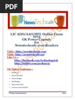 Download wwwnewstechcafecom Lic ADO 2015 GK Capsule by Newstechcafe SN269594016 doc pdf