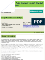 Global Lipoic Acid Industry 2015 Market Research Report: Singe User License: $ 2850