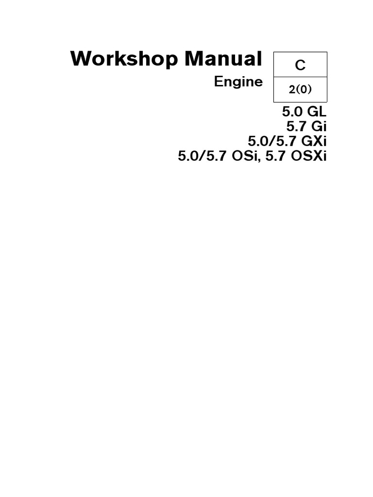 Volvo Penta 7748089 5.0-5.7 Engine Manual | Internal Combustion Engine |  Ignition System
