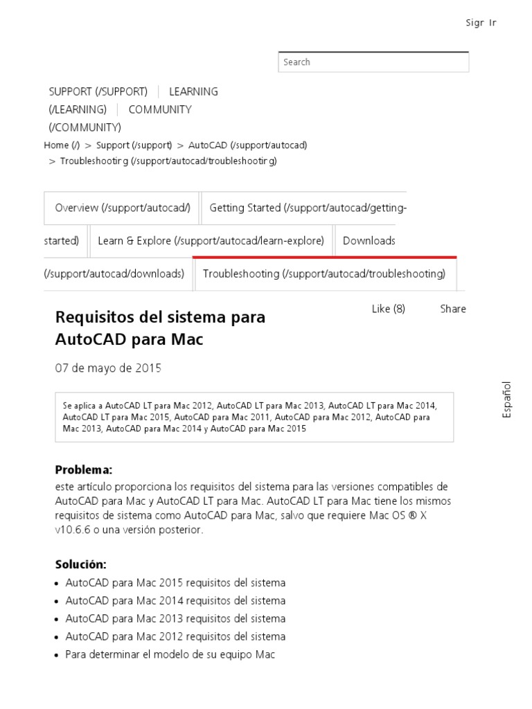 System Requirements For AutoCAD For Mac | PDF | Mac OS | Apple Inc.