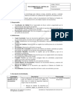 Procedimiento de Control de Documentos