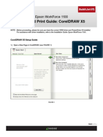 CorelDRAW X5 Setup Guide Epson WF1100