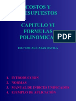 Costos y Presupuestos Cap Vi Formulas Polinomicas r1
