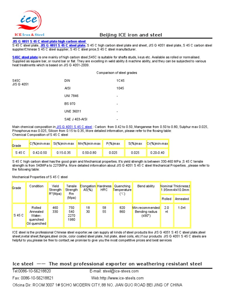 Jis S45C | PDF | Technology & Engineering