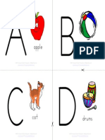 Alphabet Upper Case Image and Caption Color