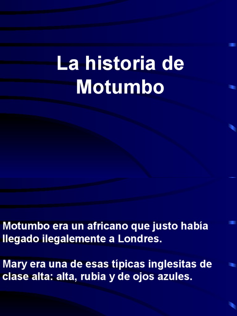 La historia de Motumbo y su amor | PDF
