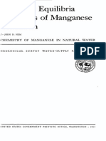 Manganese Oxidation Rates and Equilibria