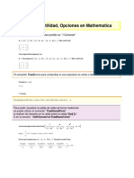 Comandos y Opciones en Mathematica