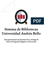 Sistemabibliotecasunab Guageneralparalapresentacinyentregadetesisdepregradomagsterydoctorado 141121091027 Conversion Gate01 PDF