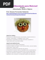Projeto Alimentação Para Maternal 2015