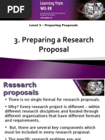  Preparing a Research Proposal 