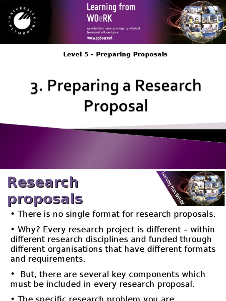 Purpose of research proposal picture
