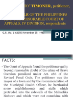 JOSE "PEPITO" TIMONER, Petitioner, vs. The People of The Philippines and The Honorable Court of APPEALS, IV DIVISION, Respondents