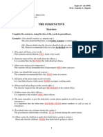 The Subjunctive Exercise (Answers)