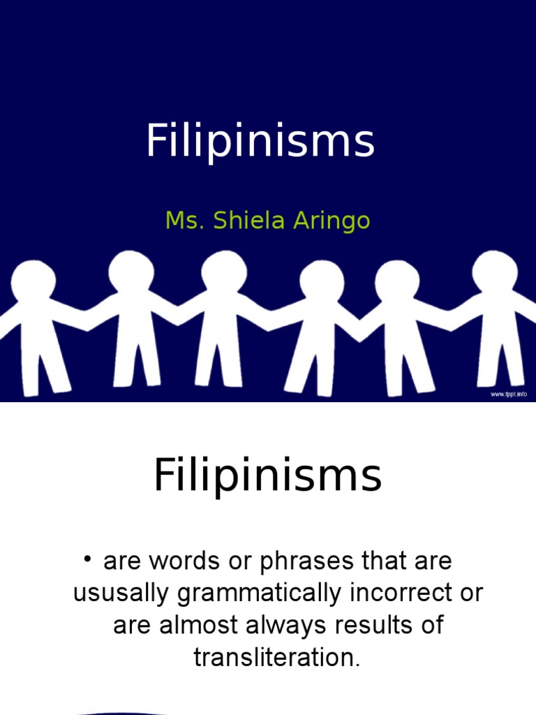 Common Filipinisms Explained | PDF