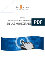 El Desafio de La Transparencia en La Municipalidades