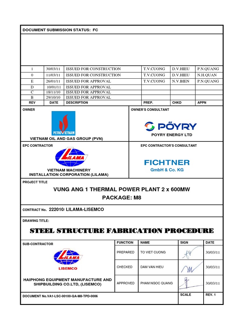 Steel Structure Fabrication Guide | PDF | Metal Fabrication ...