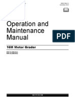 Operation and Maintenance Manual Motor Grader CAT 16M