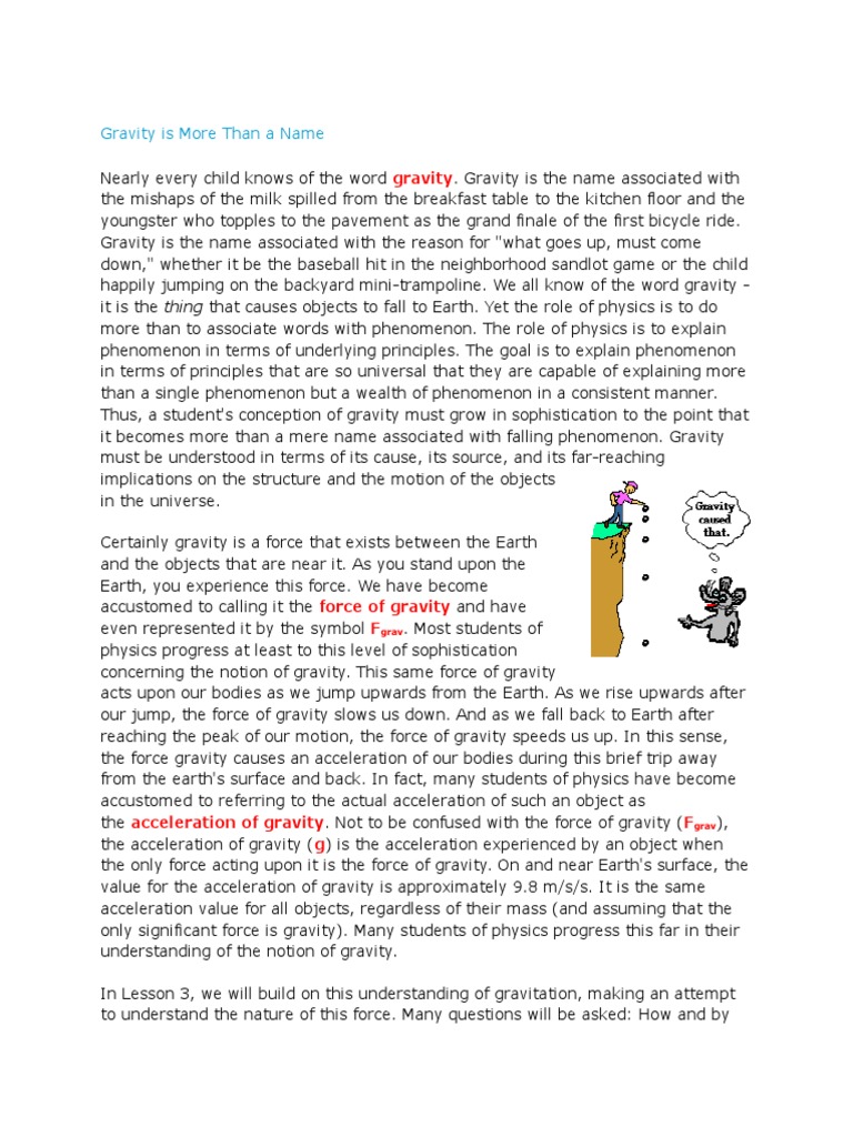 Understanding Gravity: Beyond Basics | PDF | Gravity | Orbit