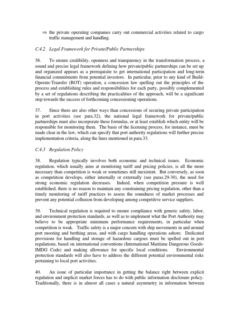 C.4.2 Legal Framework For Private/Public Partnerships PDF Safety