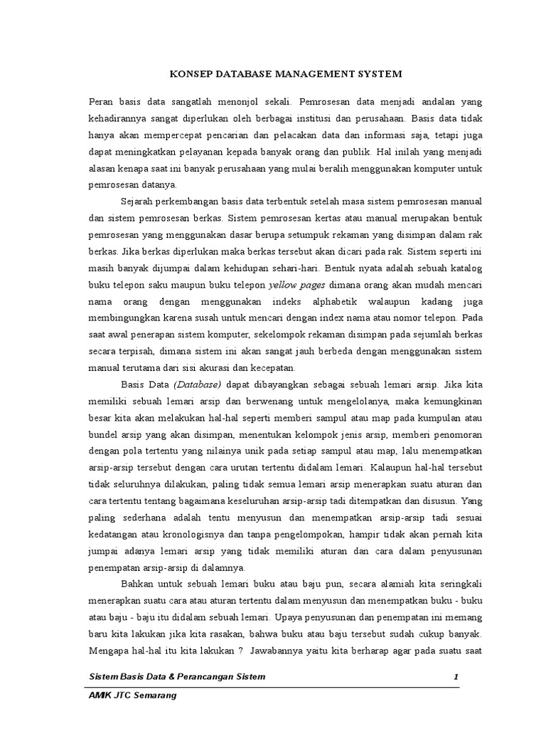 Apa Itu Basis Data | PDF