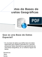 Conceptos de Bases de Datos Geogr Ficas