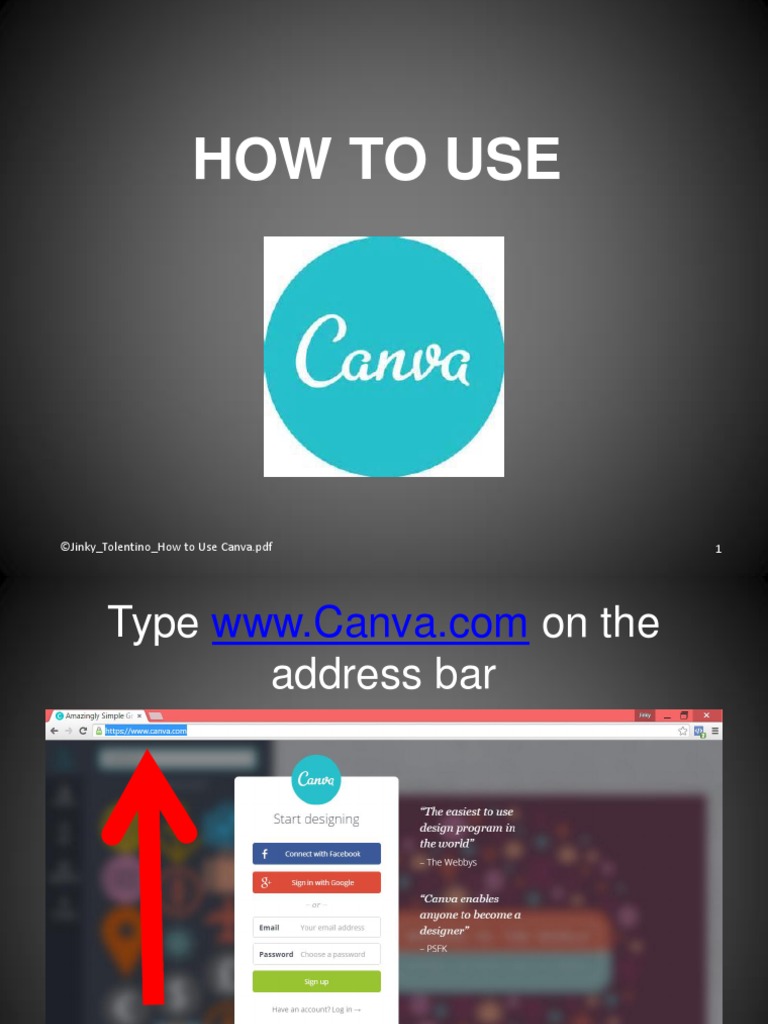 How to Use Canva Login  Portable Document Format