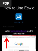 How To Use Ecwid