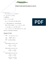 Correction Maths BacC 2012