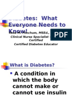 Diabetes: What Everyone Needs To Know!
