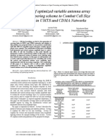 Improved Self Optimized Variable Antenna Array Amplitude Tapering Scheme To Combat Cell Size Breathing in UMTS and CDMA Networks