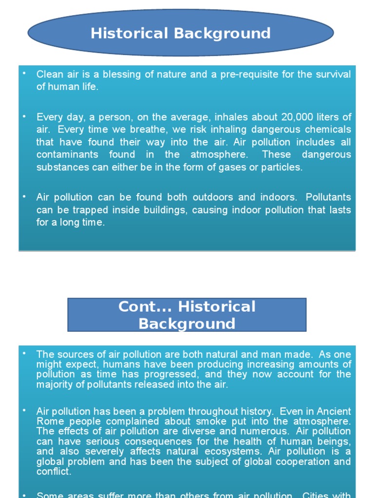 Air Pollution - ppt2 | PDF | Air Pollution | Exhaust Gas