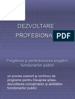 Unitatea 2- Dezvoltare Profesionala