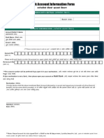 Bank Account Information Form
