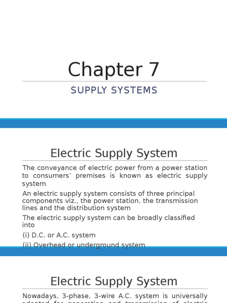 An InDepth Look at Typical AC Power Supply Schemes from Generation to