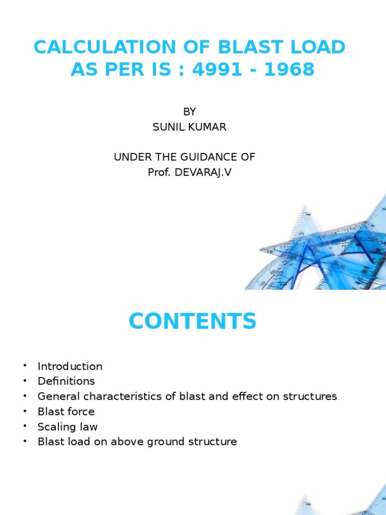 Calculation of Blast Load | PDF | Explosion | Pressure