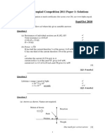 Olympiad Paper 1 October 2010 Solutions