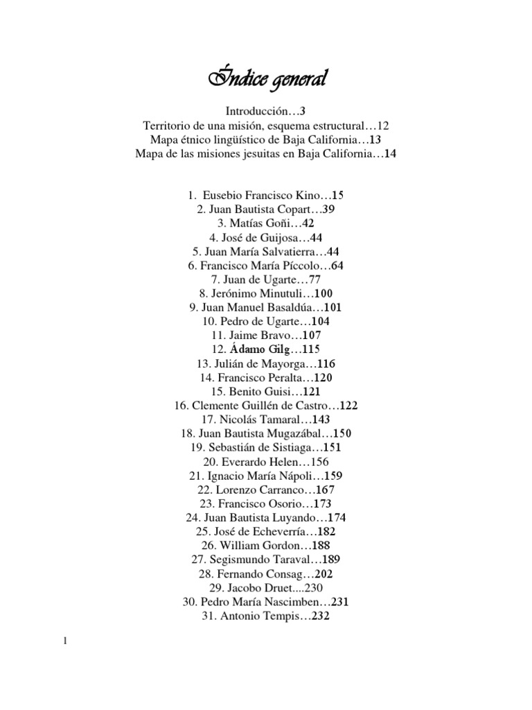 Índice General | PDF | Ciencias sociales | Historia